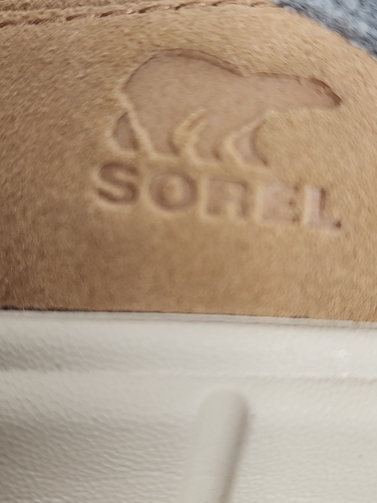 Sorel Men's Tan Suede Slip-On Loafers with Gray Collar Size10 Comfortable & cozy - Picture 8 of 8